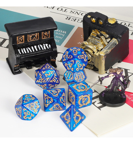 Xixijuego De Dados De Rol: 28 Dados Poliédricos Dnd Con 4 Bo