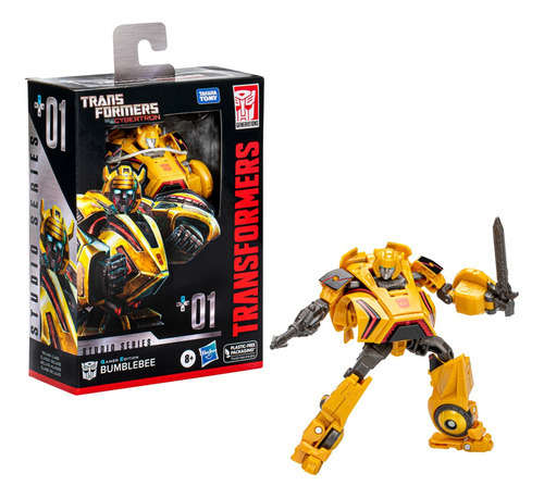 Boneco de ação conversível Hasbro Transformers Studio Series Deluxe 01 Gamer Edition Bumblebee