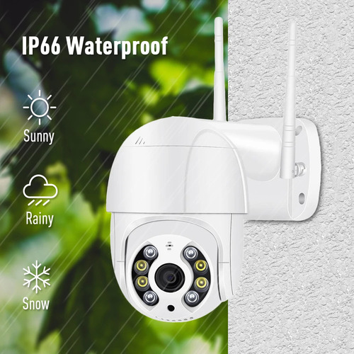 Camara Ip Wifi Externa Fhd- 2k- 3k- 4k Con Alarma + Micro Sd