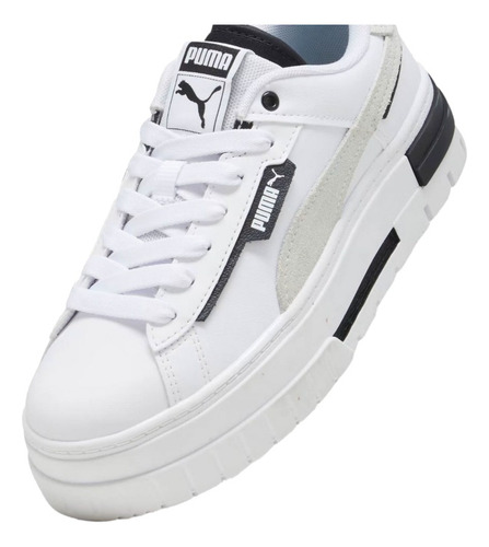 Tenis Puma Mayze Crashed Blanco Para Mujer 392495 02