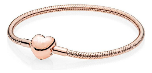 Brazalete En Forma De Corazón Con Forma De Rosa 925 Con Cier