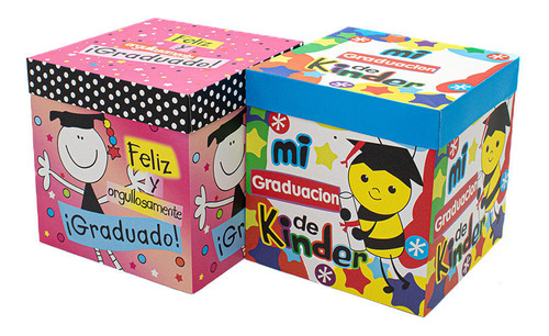 Pack 12 Caja De Regalo Plegable Mediana Variedad 15x15cm