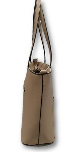 Imagen 3 de 5 de Bolso De Dama Ab4m30 Tote Café Claro