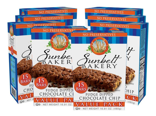Barras De Granola Con Chispas De Chocolate 120g 8 Cajas
