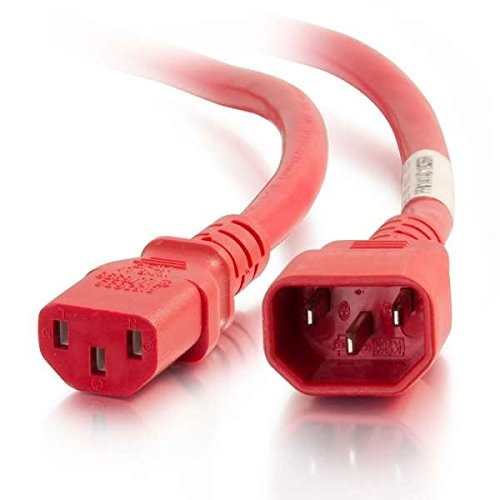 C2g Cables To Go 17529 14 Awg C14 C13 Power Cord Red (2