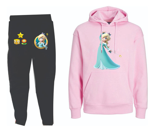 Conjuntos Sudadera+buzo Princesa Rosalina Mario Bross