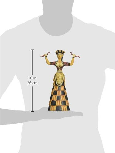 Diseño Toscano Eu596 Cretan Snake Woman Statue Figurine, 7 P