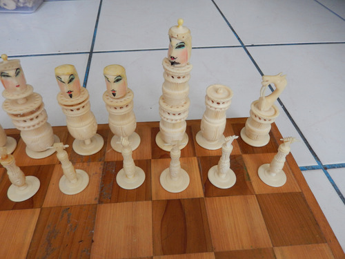 Juego Ajedrez Completo Vintage (Usado)