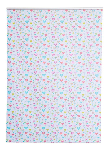 Cortina Black-out 100x100 Cm Flores Multicolor Afj