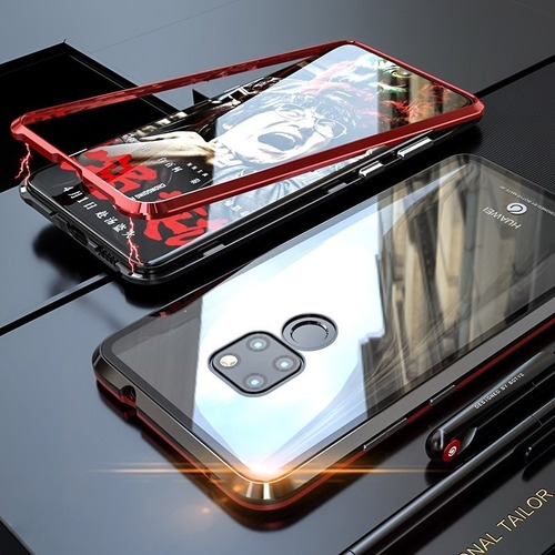 Imagen 5 de 6 de Funda Magnetica Aluminio Cristal H9 Huawei Mate 20/pro/x