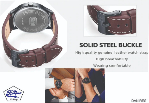 Relógio Mini Focus Mf0158g -marron De Luxo Pulseira De Couro