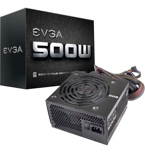 Fuente De Poder 500w Gamer Evga 80 Plus White 100-w1-0500-kr