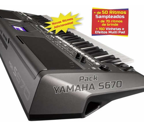 Imagem 1 de 2 de Pack Yamaha S670 + Ritmos (atuais) + Vinhetas MultiPad