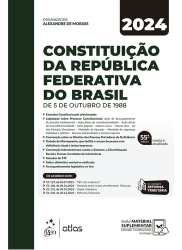 Livro Constituição Da República Federativa Do Brasil, 55ª Edição 2024
