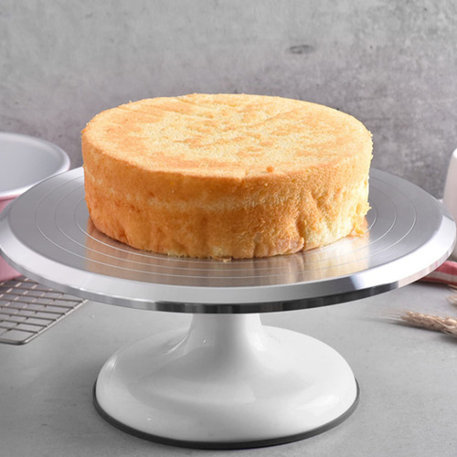 Soporte Giratorio Para Pasteles, Bordes Redondeados Plato