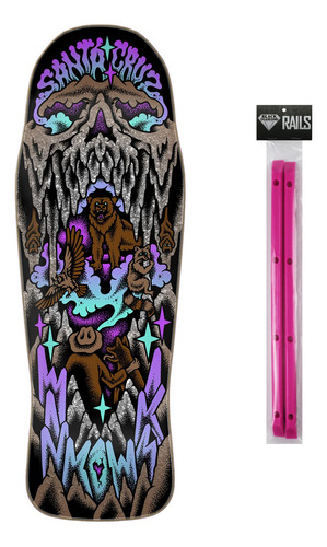 Tabla Skate Winkowski Crystal Cave Riel Negro Diamante