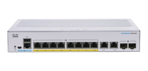 Switch Cisco Cbs350-8p-e-2g 8 Puertos Gigabit Poe 2sfp Admin