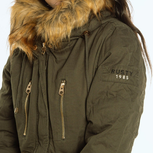 Imagen 3 de 6 de Campera Rusty Bailey Parka Mujer Importada Premium - Potenza