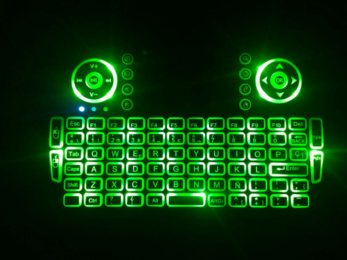 Mini Teclado Inalámbrico Iluminado Touchpad Integrado