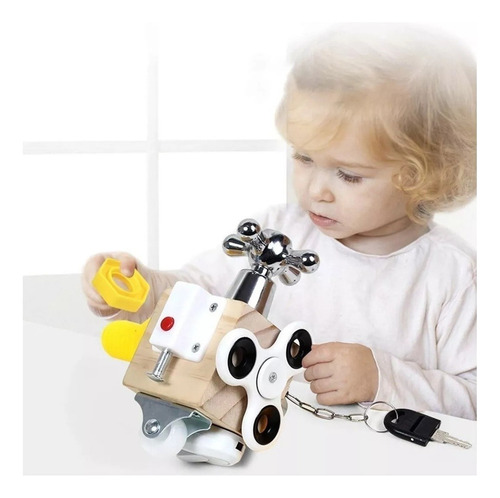 R Cubo Fidget Montessori Ocupado Por Juguetes Sensoriales