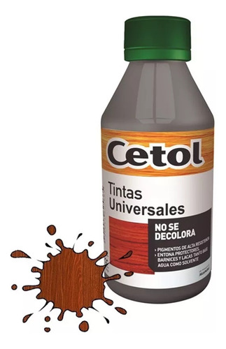 Tinta Madera Cetol Universal Color Algarrobo 240cc Pintura