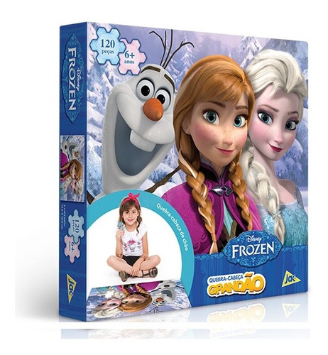Quebra Cabeça Grandão 120 Peças - Frozen - Toyster