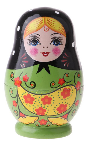 5 Peças Bonecas Russas De Madeira Conjunto Matryoshka