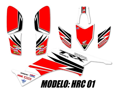 Kit De Calcos Gráfica Honda Trx 400 2005-2007 - Laminadas!