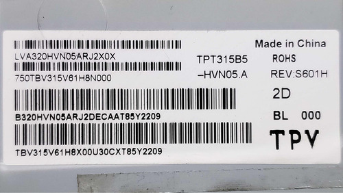 Tarjeta T-con Vizio D32f-f1 32t42-c0k Ctrl Bd (Usado)