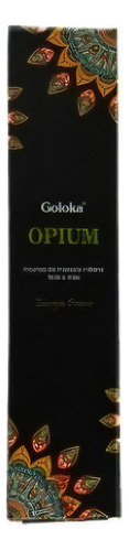Incenso Goloka Opium Massala Índia 1 Cx C/ 12 Caixinhas Cada