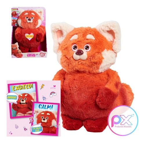 Turning Red Disney Peluche Panda Mei Rojo C/sonido Movimient