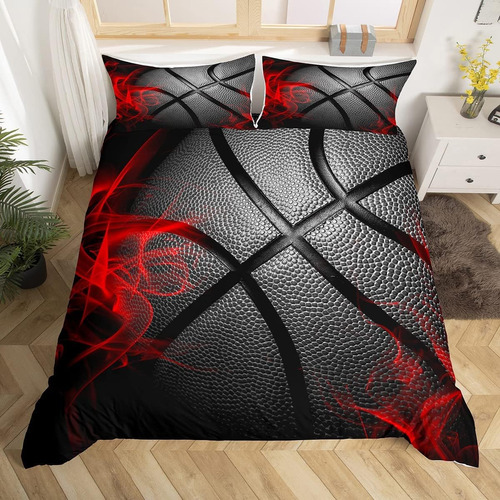 Juego De Funda De Edredón De Baloncesto, Juego De Cama Con T