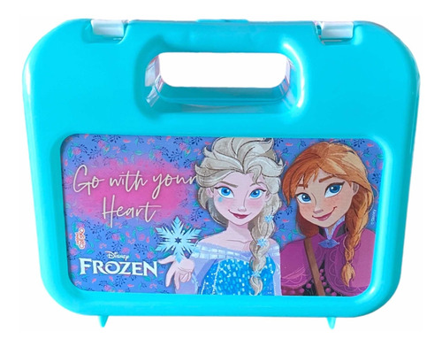 Lunchera Frozen Anna Elsa Plástico Escolar Licencia Oficial