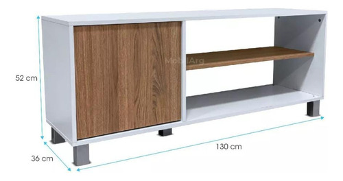 Mesa Tv Smart Led 128 Cm Mueble Rack Moderno Melamina
