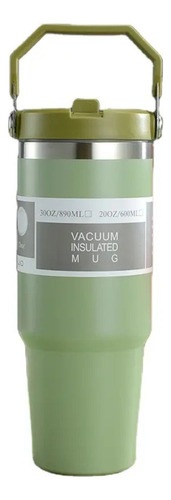 Termo De Acero Inoxidable Doble Capa De 30 Oz Con Agarradera