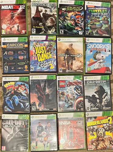 Juegos Para Xbox 360 4 Juegos $300/ 5 $400/ 8 $500/ 16 $800