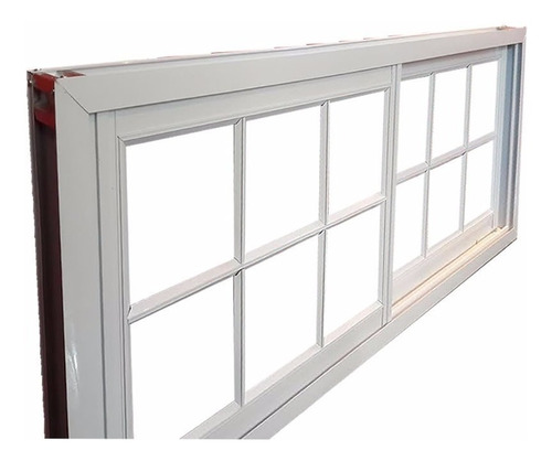 Fabrica Ventana Aluminio Blanco 100x40 Vidrio Repartido