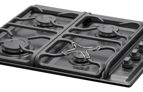 Anafe A Gas Longvie A6600gf Grafito Encendido Una Mano Color Negro