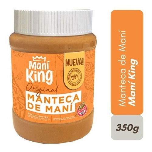 Sin Tacc / Manteca  De Maní Original -  Mani King - 350g. 