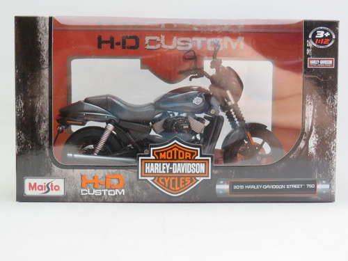 Miniatura Motocicleta 1/12 Harley Davidson Custom Hd 15 Stre