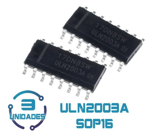 3  Unidades Driver Uln2003a 2003 Sop16