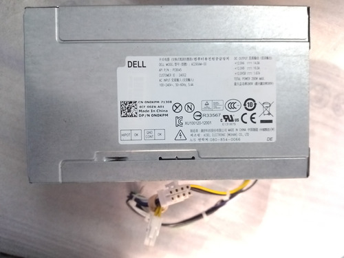 Fuente De Poder 290w Dell Optiplex 3020,7020,9020 Ac290am-00