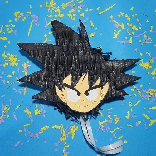 Piñata Goku Dragon Ball Z Mexicana Cumpleaños 50 Cm Cara