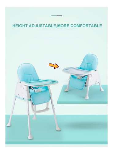Silla De Comer Para Niños 2 En 1 Multifucional