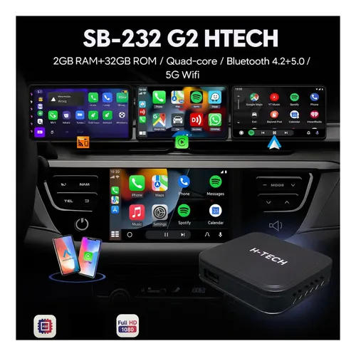 Adaptador Smart Box Carplay/android Auto Sem Fio Quadcore