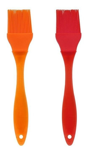 Pincel De Silicone 21,5cm Western Laranja 1892