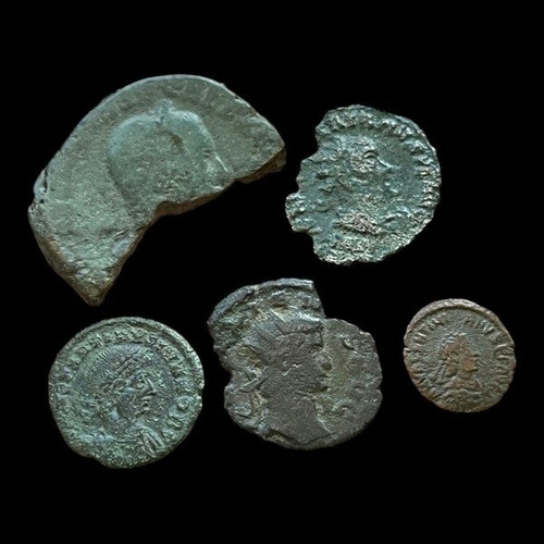 Lote De 5 Monedas Del Imperio Romano Sin Clasificar