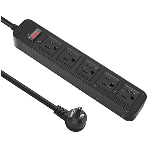 Outdoor Power Strip Waterproof With 5 Outlet, Garden We...