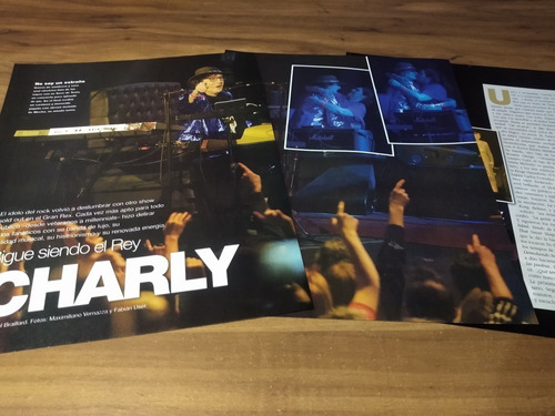 (z444) Charly Garcia * Clippings Revista 3 Pgs * 2018