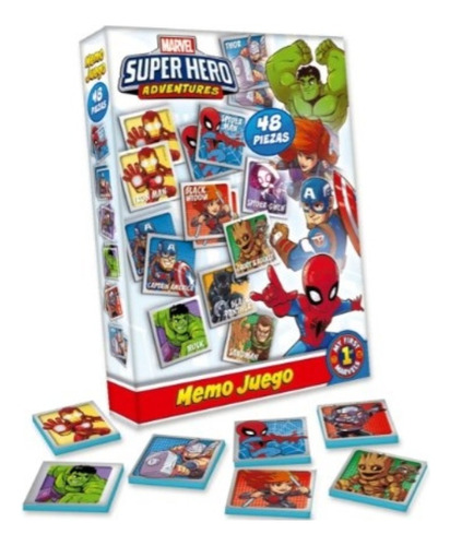 Juego De Mesa Memoria Spidey Super Hero Didactico Infantil